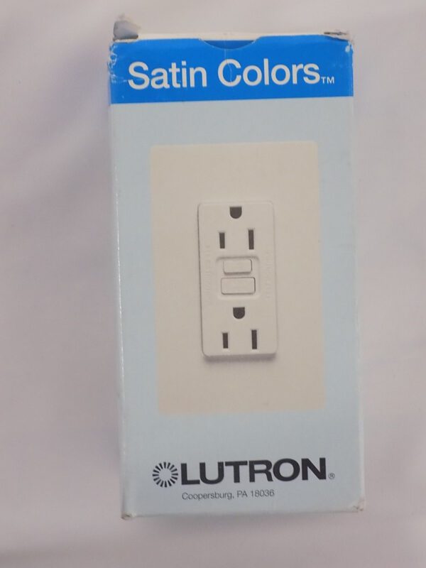 Lutron SCR-15-GFCI-DS Satin Colors 15A GFCI Electrical Socket Receptacle