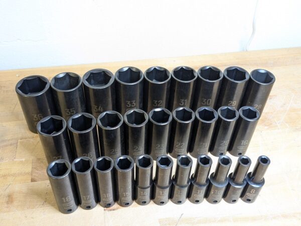 Gearwrench 209-Piece Master Impact Socket Set 6-Point SAE/Metric Standard/Deep