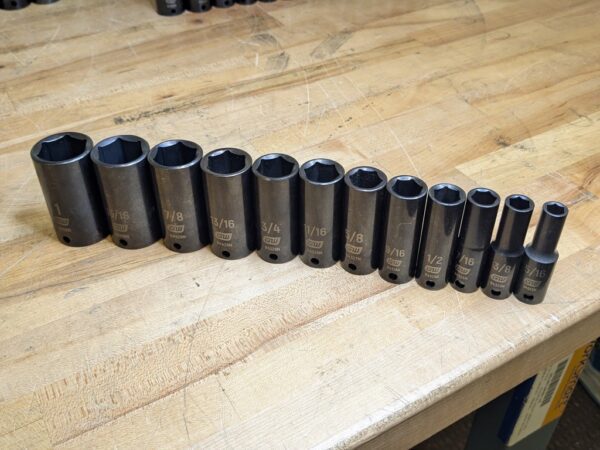 Gearwrench 209-Piece Master Impact Socket Set 6-Point SAE/Metric Standard/Deep