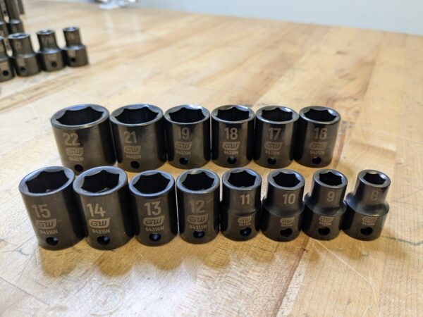 Gearwrench 209-Piece Master Impact Socket Set 6-Point SAE/Metric Standard/Deep