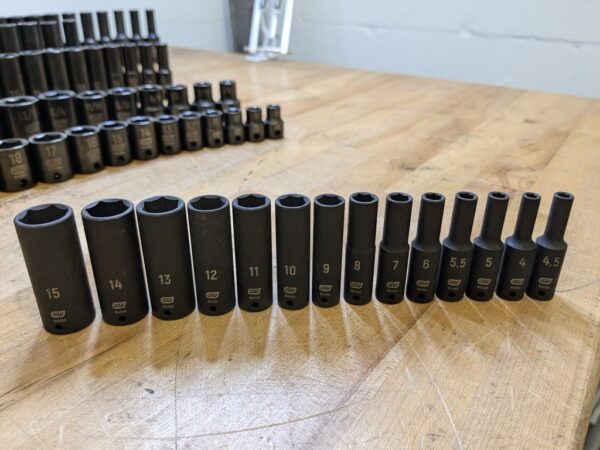 Gearwrench 209-Piece Master Impact Socket Set 6-Point SAE/Metric Standard/Deep