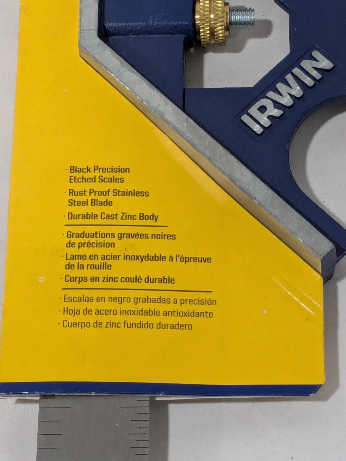 Irwin 2 Piece, 12" Combination Square Set 1794469