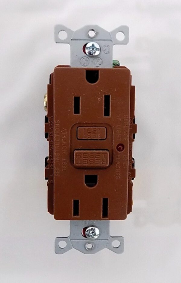 Lutron SCR-15-GFCI-SI Satin Colors 15A GFCI Electrical Socket Receptacle