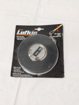 Lufkin Tape Measure: 100' Long, 3/8" Width, Yellow Blade HW226