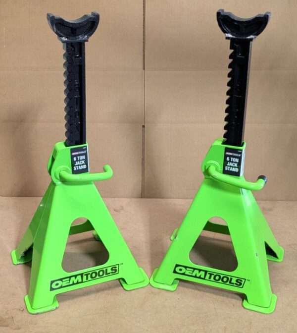 OEM Tools Jack Stand Set 12,000 Lb Capacity 15-3/4" to 24-3/8" High 24853