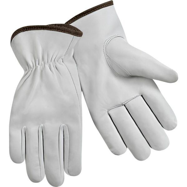 Steiner Work Gloves: Sz L, Goatskin Leather, Drivers Box of 9 Pairs 0200-L