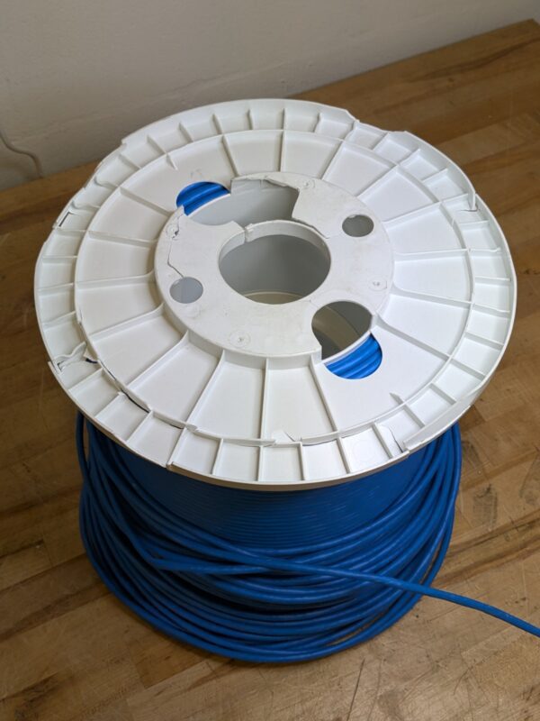 Tripp Lite Cat6 Gigabit Solid PVC Bulk Ethernet Cable 1000 Ft. N222-01K-BL