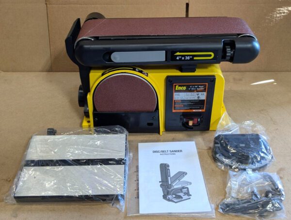 ENCO 36" x 4" Belt Sander & 6" Disc Combo Horizontal & Vertical 120V MM491G