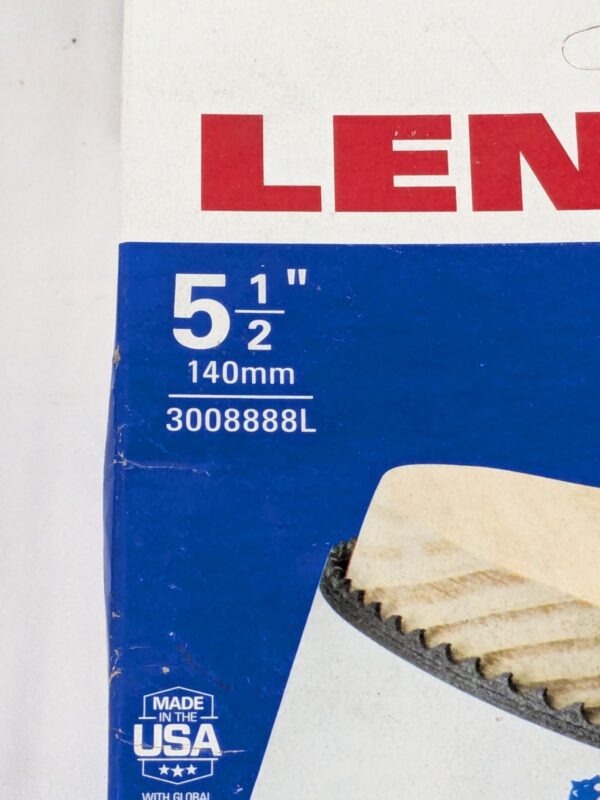 Lenox Hole Saw: 5-1/2" Saw Dia, 1-1/2" Cut Depth 3008888L