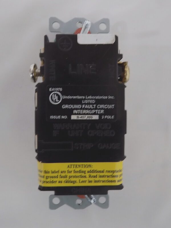 Lutron SCR-15-GFCI-MS Satin Colors 15A GFCI Electrical Socket Receptacle
