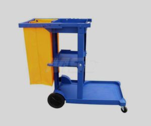 PRO-SOURCE Janitor Cart PE Plastic 20" Wide Vinyl Bag 300LB Capacity AF08170
