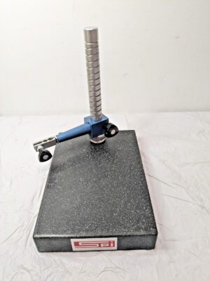 SPI Granite Base Comparator Gage Stand w/10" Post 12" x 8" x 2" 54-253-0