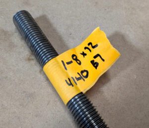 Threaded Rod 1"-8 X 6' OAL General Purpose Alloy Steel Plain Finish 05166