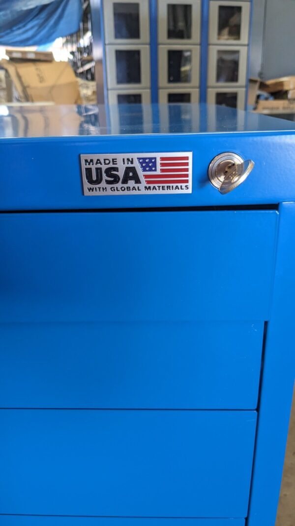 Vidmar Modular Storage Cabinet 6 Drawer 60 x 27 x 37 Steel Blue Parts / Repair