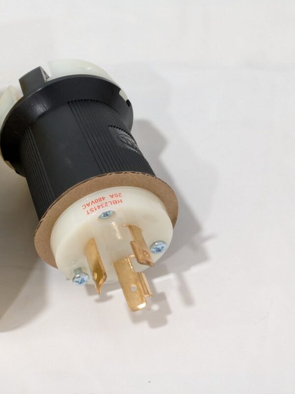 Hubbell Industrial, Male Plug, 20A 480V AC, 2-Pole 3-Wire Ground HBL2341ST