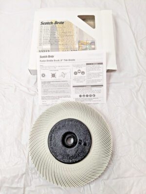 3M Scotch-Brite Radial Bristle Brush T-C P120 6" x 7/16" x 1" 33212