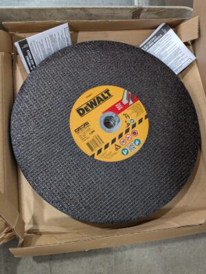 DeWALT Cutoff Wheel: Type 1, 14" Dia, 7/64" Thick, 1" Hole Box of 10 DWA8011