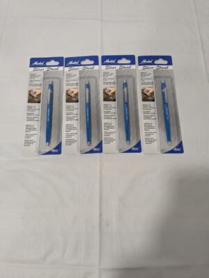 Markal Welder's Pencil: Metallic Silver, Round Tip 4 Packs 96006