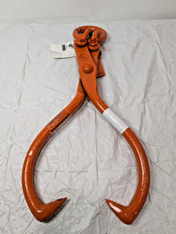 CM Timber Lifting Tong 2500 Lb at 75° Load 4 to 20" Jaw Opening 1" Diam 40218