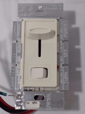 Lutron S-103P-LA Skylark 1000W 3-Way Preset Dimmer Switch Light Almond