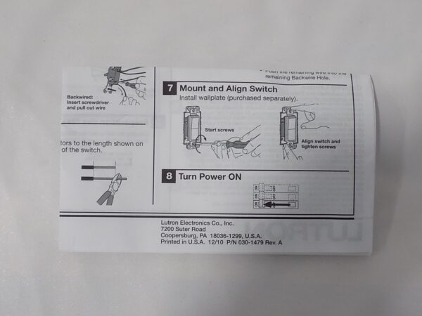 Lutron SC-3PS-PL Satin Colors 15A 3-Way General Purpose Switch Plum