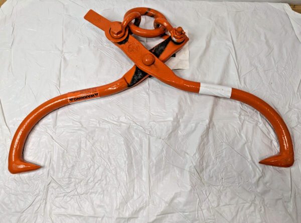 CM Timber Lifting Tong 2500 Lb at 75° Load 4 to 20" Jaw Opening 1" Diam 40218