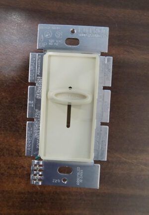 Lutron S-600-AL Skylark 600W Single Pole Slide-to-Off Dimmer Almond