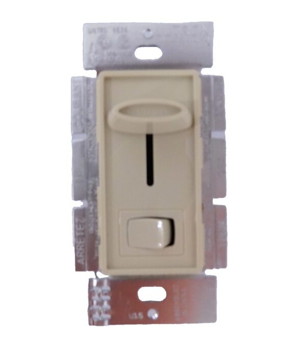 Lutron S-603P-IV Skylark 600W 3-Way Preset Slide Dimmer w/ Rocker Switch Ivory