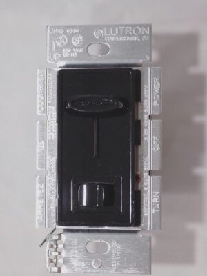 Lutron S-603P-BL Skylark 600W 3-Way Preset Dimmer w/Rocker Switch Gloss Black