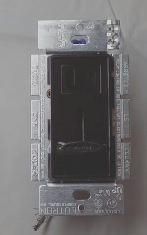 Lutron SF-103P-BR Skylark 1000W 3-Way Preset Dimmer w/Rocker Switch Brown