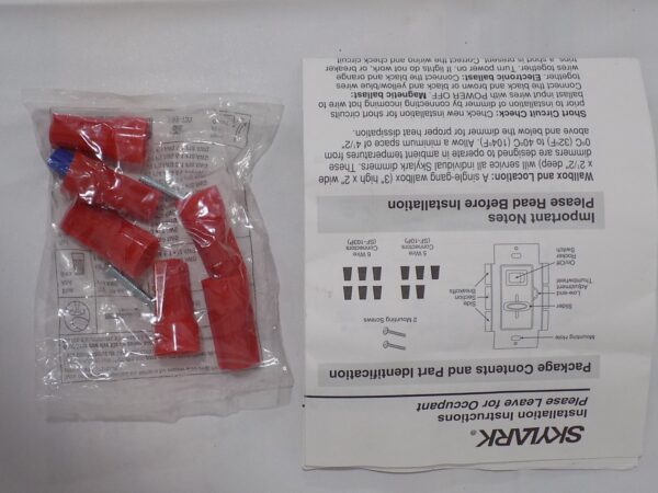 Lutron SF-103P-BR Skylark 1000W 3-Way Preset Dimmer w/Rocker Switch Brown