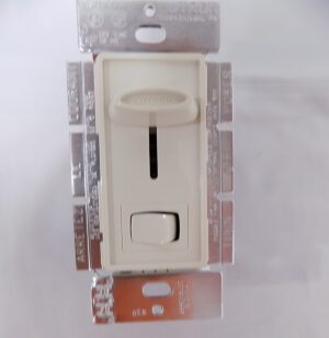 Lutron Skylark SFSQ-LF-LA 3-Speed Fan Control w On/Off Light Switch Light Almond