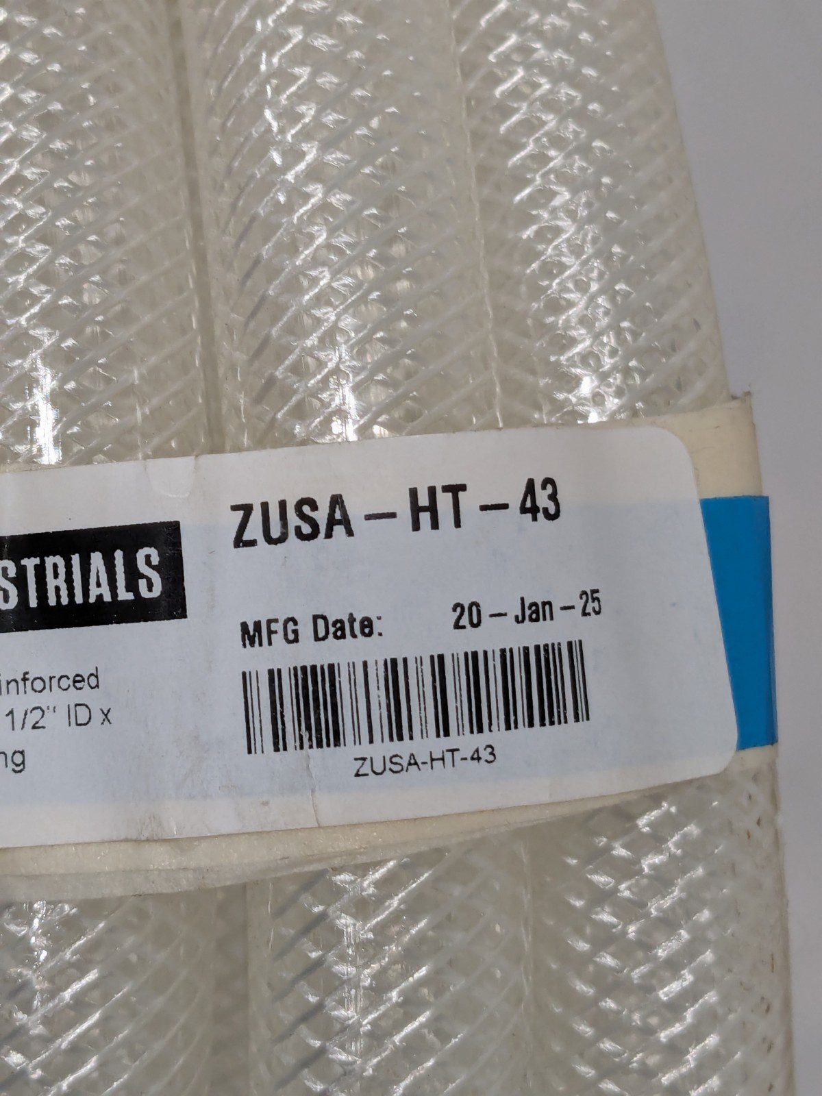 USA Industrials PVC Tube: 1/2" ID, 3/4" OD, 25' Long, Reinforced ZUSA-HT-43