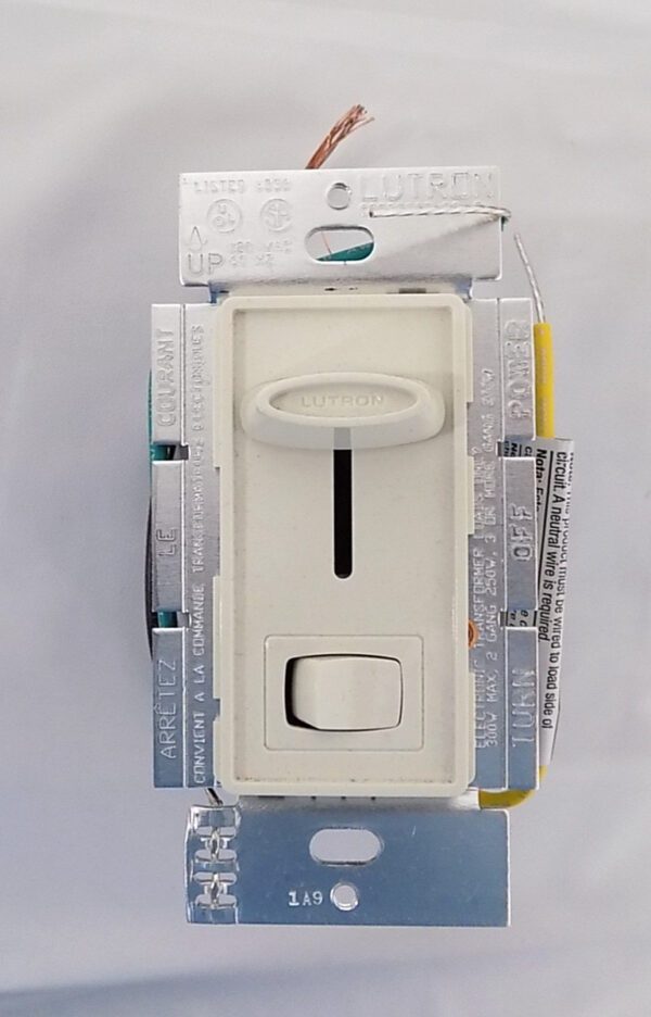 Lutron SELV-300P-LA Skylark 300W Electronic Low Voltage Preset Dimmer LT Almond