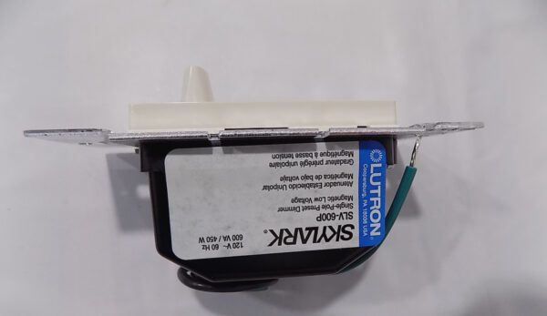 Lutron SLV-600P-LA Skylark 600W Magnetic Low Voltage Single Pole Dimmer