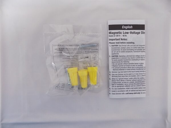 Lutron SLV-600P-LA Skylark 600W Magnetic Low Voltage Single Pole Dimmer