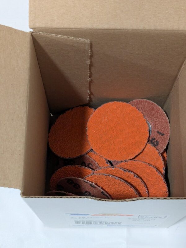NORTON Quick-Change Disc: Type S, 2" Dia, 36 Grit Box of 25 63642595452