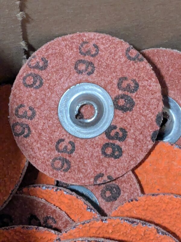 NORTON Quick-Change Disc: Type S, 2" Dia, 36 Grit Box of 25 63642595452