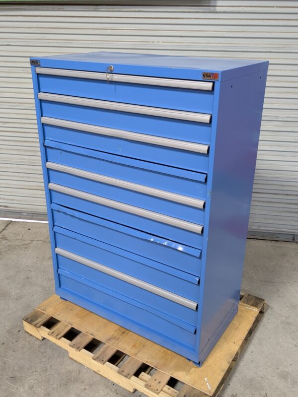Lista Modular Storage Cabinet 10 Drawer 59 x 40 x 22 Steel Blue SCRATCH N DENT