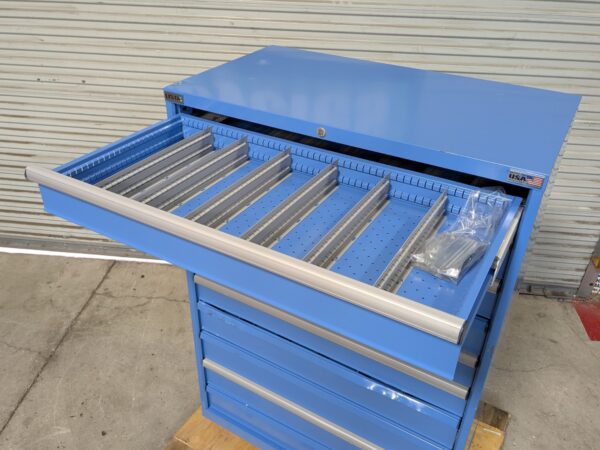Lista Modular Storage Cabinet 10 Drawer 59 x 40 x 22 Steel Blue SCRATCH N DENT