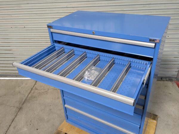 Lista Modular Storage Cabinet 10 Drawer 59 x 40 x 22 Steel Blue SCRATCH N DENT
