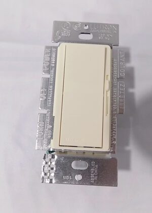 Lutron DV-600P-AL Diva 600W Incandescent / Halogen Single Pole Dimmer Almond