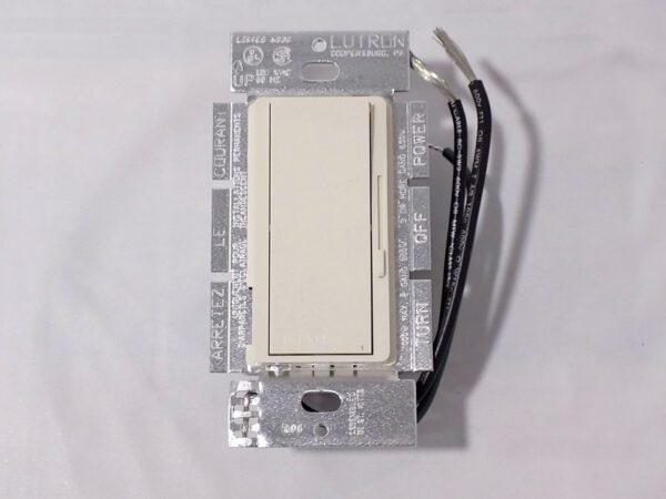 Lutron DV-10P-LA Diva 1000W Incandescent / Halogen Single Pole Dimmer LT Almond