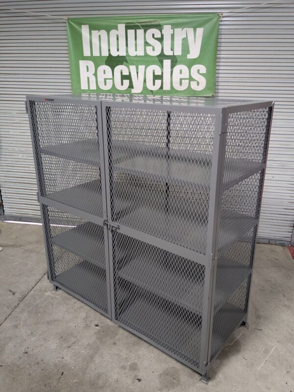 Little Giant Vented Storage Locker 3-Shelf 13 Ga. Welded Steel 78" x 72" x 33"