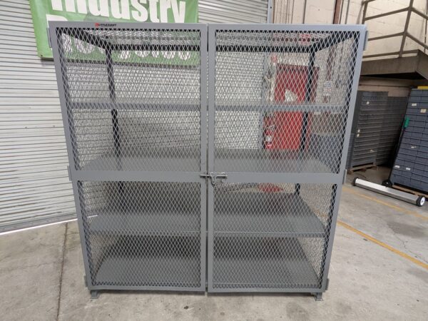 Little Giant Vented Storage Locker 3-Shelf 13 Ga. Welded Steel 78" x 72" x 33"