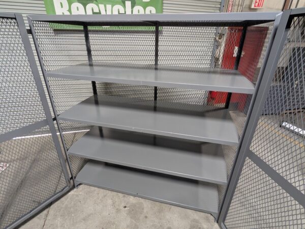 Little Giant Vented Storage Locker 3-Shelf 13 Ga. Welded Steel 78" x 72" x 33"