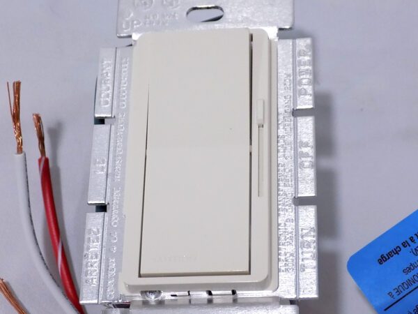 Lutron DVELV-303P-LA Diva 300W Electronic Low Voltage 3-Way Dimmer Almond