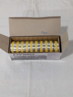 DYMO Embossing Tape: 1/2" Wide, 16' Long Box of 10 31000