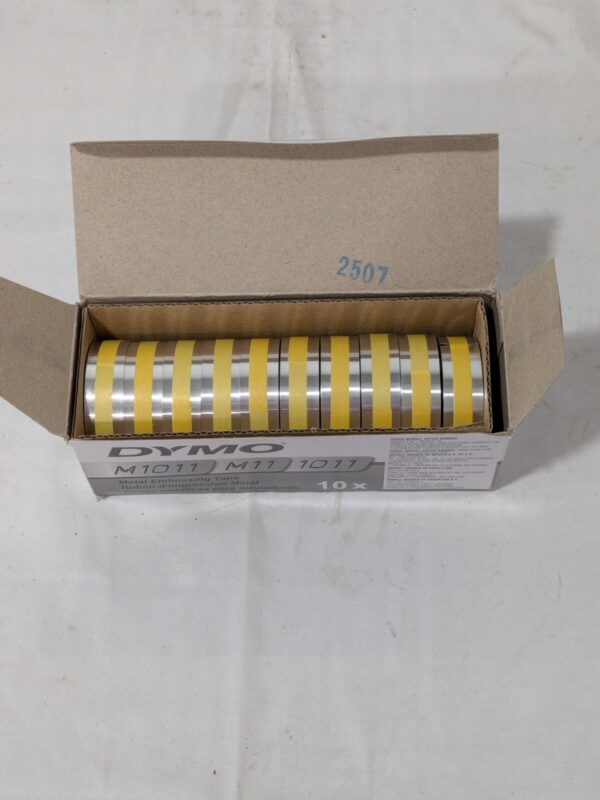 DYMO Embossing Tape: 1/2" Wide, 16' Long Box of 10 31000