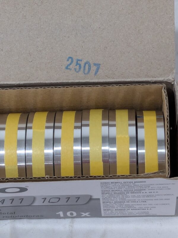 DYMO Embossing Tape: 1/2" Wide, 16' Long Box of 10 31000
